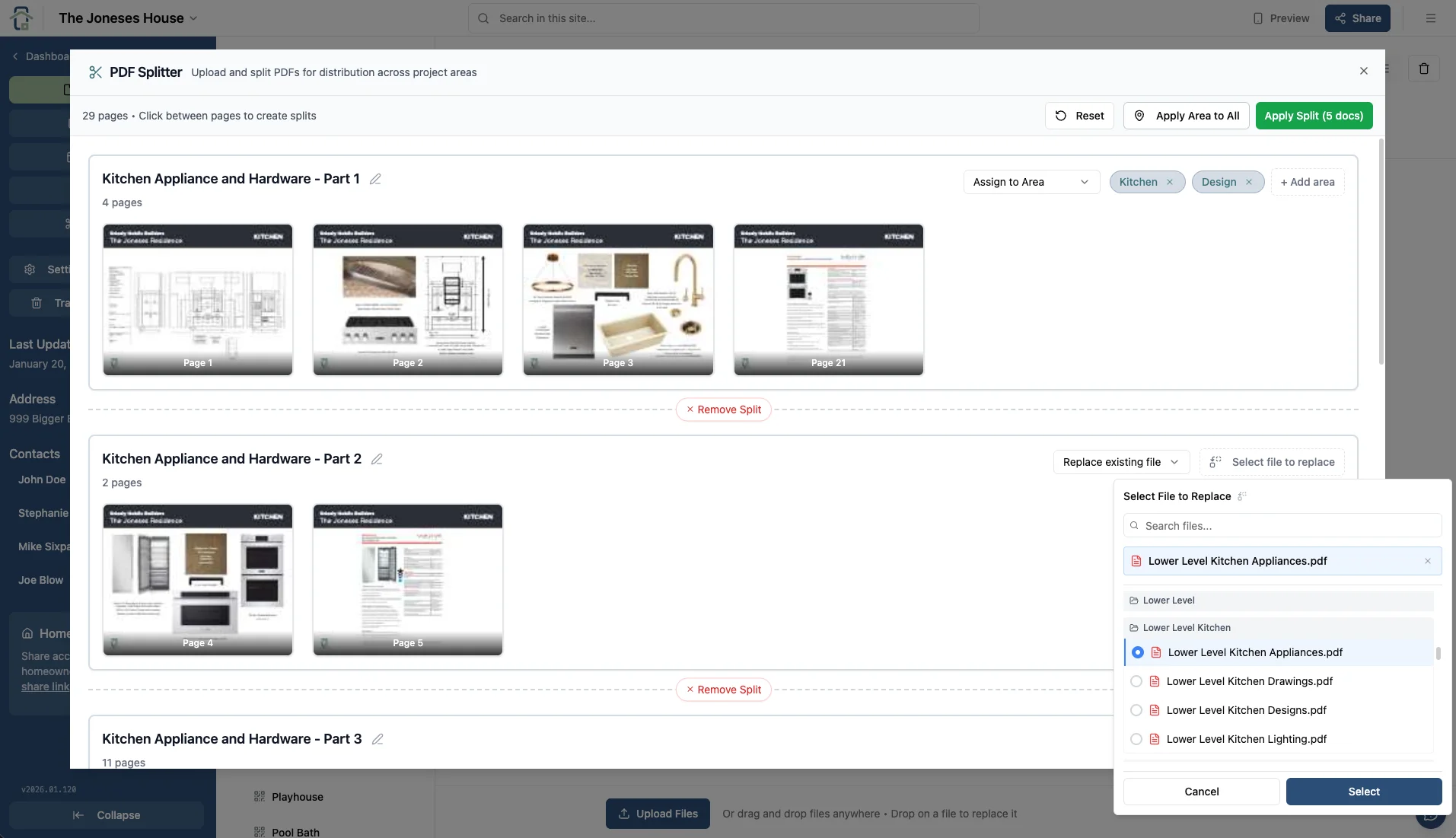 PDF Uploader / Splitter - Screenshot 3